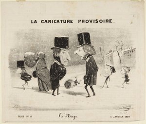 Śnieg autorstwa Honoré Daumier