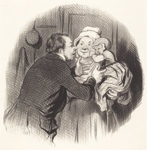 Wizyta u pielęgniarki autorstwa Honoré Daumier