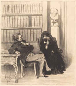 Wdowa autorstwa Honoré Daumier