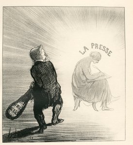 Le Charivari, Satyryczne w B & W autorstwa Honoré Daumier