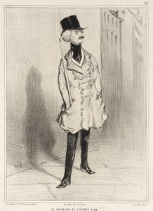 Rycerz złotej ostrogi autorstwa Honoré Daumier