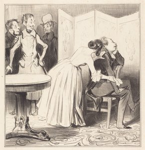 Chevalier des Adrets jest kochankiem... autorstwa Honoré Daumier