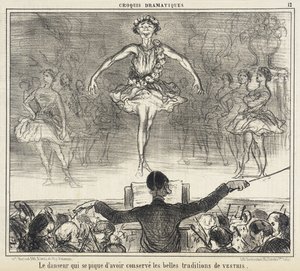 Tancerz, który chełpi się, że zachował... autorstwa Honoré Daumier