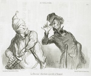 Doktor szuka zwady z Ratapoilem autorstwa Honoré Daumier