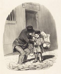 Dzień wyjścia autorstwa Honoré Daumier
