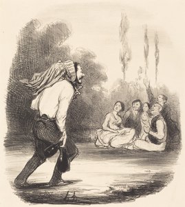 Najbardziej żartowniś w społeczeństwie autorstwa Honoré Daumier