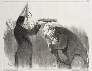 Następne wręczenie nagród w Académie Française autorstwa Honoré Daumier