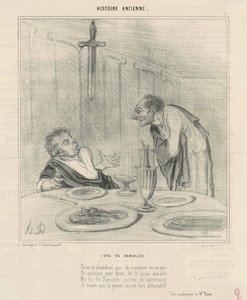 Miecz Damoklesa autorstwa Honoré Daumier
