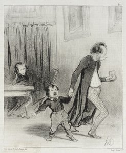 Niebieskie pończochy (seria grafik) autorstwa Honoré Daumier