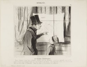 Geograficzne chusty autorstwa Honoré Daumier