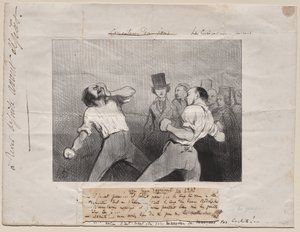 Lekcja zrozumienia w 1843 r. autorstwa Honoré Daumier