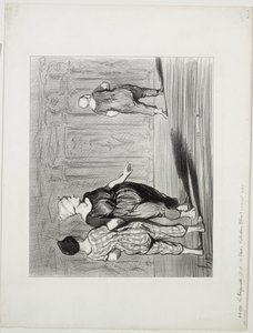 The Bathers, płyta 15: To znowu ona, ładna moda, Madame Coquardeau! autorstwa Honoré Daumier