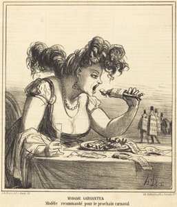 Madame Gargantua autorstwa Honoré Daumier