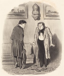 Ale przecież mówię państwu, że nie mogę ruszać stopami... autorstwa Honoré Daumier