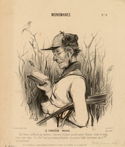 Monomani nr 6: Paryski myśliwy. Istota łagodna, nieszkodliwa par excellence... autorstwa Honoré Daumier