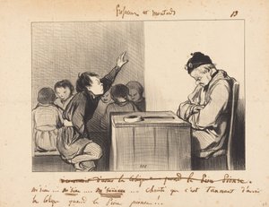 Panie... jakże to dokuczliwe mieć kolkę, kiedy... autorstwa Honoré Daumier