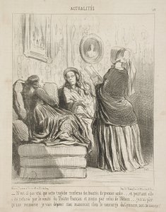 Czyż nie jest prawdą, że ta tragedia zawiera piękności...? autorstwa Honoré Daumier