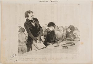 Teraz rozumiem, dlaczego ten facet był przez cały czas taki cichy... autorstwa Honoré Daumier