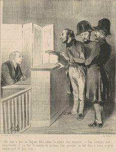 Zostałeś przyłapany na gorącym uczynku... autorstwa Honoré Daumier