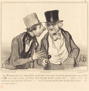 Tak, sir, twoje szanowane powietrze mnie ośmiela... autorstwa Honoré Daumier