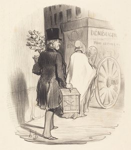 Paryski transport do innej dzielnicy... autorstwa Honoré Daumier