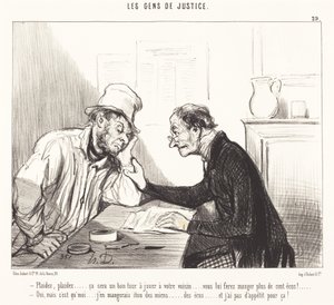 Błagaj... to będzie dobra sztuczka do zagrania... autorstwa Honoré Daumier