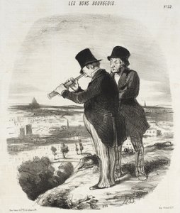 Dla pięknego widoku, oto piękny widok! autorstwa Honoré Daumier