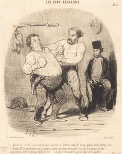 Gdy w towarzystwie zechcecie przyjąć... kieliszek... autorstwa Honoré Daumier