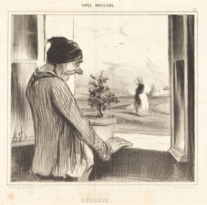 żałuje autorstwa Honoré Daumier
