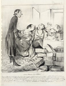 Robert Macaire, sprzedawca Biblii autorstwa Honoré Daumier