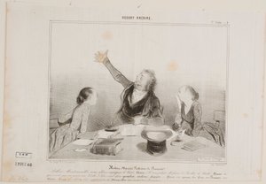 Robert Macaire, profesor języka francuskiego autorstwa Honoré Daumier