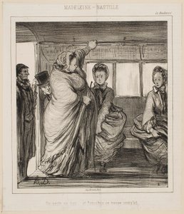 Linia autobusowa Madeleine-Bastille autorstwa Honoré Daumier