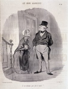 Dobry burżua: „Został pro-prie-taire!” - Honore Daumier, w „”Le Charivari”” z dnia 06.10.1846 autorstwa Honoré Daumier