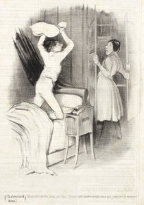 Théâtre du Vaudeville - Po północy autorstwa Honoré Daumier