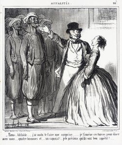 Patrz, Adélaïde... chciałem zrobić ci niespodziankę... autorstwa Honoré Daumier