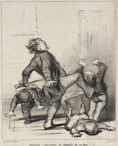 Wciąż odczuwalny wpływ Kongresu Pokojowego autorstwa Honoré Daumier