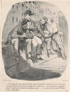 Dobrze znasz grubego MP naprzeciwko... autorstwa Honoré Daumier