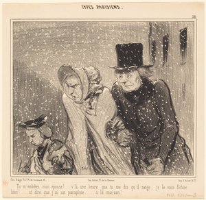 Zawracasz mi głowę, moja żono!... oto godzina... autorstwa Honoré Daumier