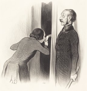 Bardzo szczęśliwy kochanek autorstwa Honoré Daumier