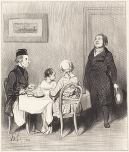 Przyjaciel to krokodyl... autorstwa Honoré Daumier