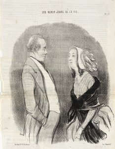 Zaręczyny artysty autorstwa Honoré Daumier