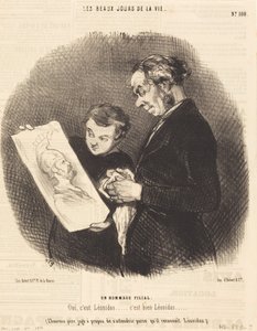 Synowska cześć autorstwa Honoré Daumier