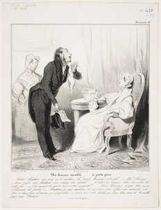 Wrażliwy mężczyzna (Caricaturana 43) autorstwa Honoré Daumier