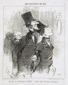 Dzień przedstawienia dobroczynnego! autorstwa Honoré Daumier