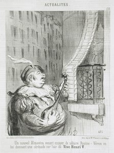 Nowy Almaviva... autorstwa Honoré Daumier