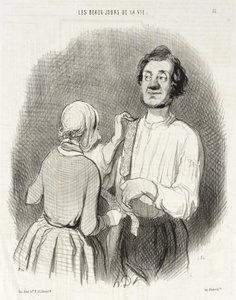 Dzień święta i szelek. autorstwa Honoré Daumier