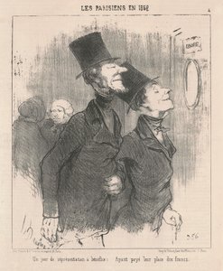 Dzień przedstawienia dobroczynnego autorstwa Honoré Daumier