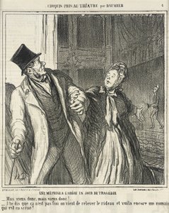 Nieporozumienie w Odéonie... autorstwa Honoré Daumier