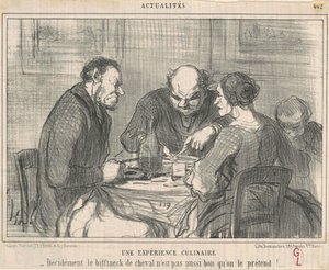 Doświadczenie kulinarne autorstwa Honoré Daumier