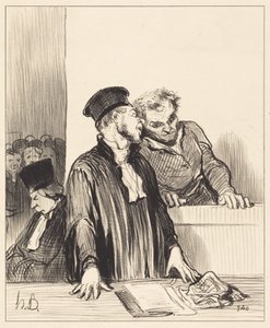 Oto prokuratura, która przekazuje wam pewne… nieprzyjemne… informacje... autorstwa Honoré Daumier